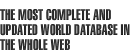 the most complete and updated world database